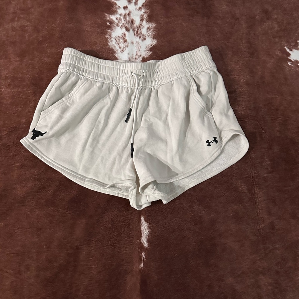 Under Armour Women's Athletic Cream Shorts